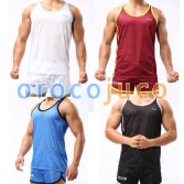 Sexy Men’s Casual Sports Running T-Shirts Fashion Tank Tops Vests Undershirt With Breath Hole MU330 M L XL