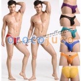 Sexy Men’s Sheer Mini Briefs Bulge Pouch Underwear See Through Mesh Bikini Briefs Size S M L 8 Colors For Choose MU884