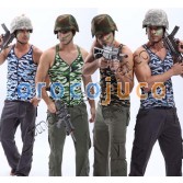 New Cool Men’s Camouflage War Game Underwear Tank Top Singlet Undershirt Casual Vest MU1846
