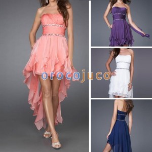 Bridesmaid Prom Party Ball Dovetail Evening Cocktail Dress EC01