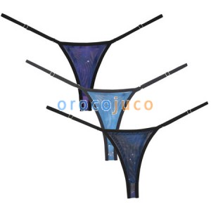 Women String Firmament Bikini Underwear Panty Adjustable Lined Thong Panties