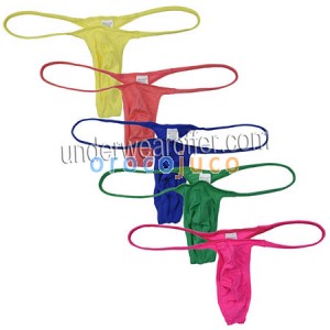 Fashion Pouch Underwear For Men Thong Bikini Shorts Sexy Male G-strings Elastic Pure Color Underpants