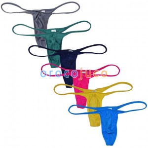 Fashion Mens Shiny Micro Thongs Underwear Sexy Guy Swimwear Bikini Pants String Tangas Size M L XL MU702