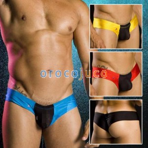 Men's Sexy thong enhance bulge pouch Cheek Boxer J04 MU39