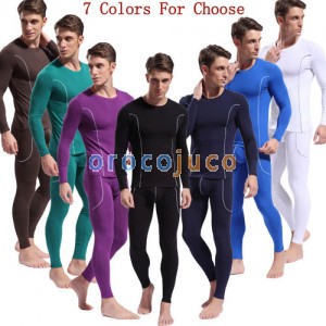 Bamboo Fiber Men's Long Sleeve & Long Johns Thermal Underwear Set Size S M L MU1872