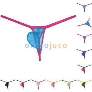 Men's G-String Silky Thin Underwear Frivolous breathable Bulge Pouch Bikini Air Light Sport Mesh Thong