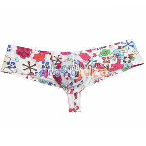 Men Pants Bikini Mini Boxers Men's Super Soft & Smooth Flower Printed Underwear MU15N 