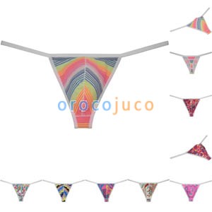Men's Colorful G-String Multicolor Tangas More choices Underwear Stretchy Bikini T-Back Swimwear