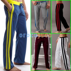 Men's Low Rise Sport Sweat Pants Gym Athletic Slim Fit lounge Homewear trousers MU150 S M L XL