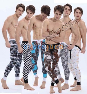 Super Soft Men’s Sexy Long Johns Thermal Underwear Pants Male Color Hot Bottom Trousers  MU1816