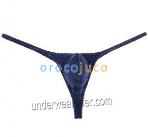Men's Pouch Thong Enhance Bulge T-back Breath Holes Thongs Mini Bikinis Elastic Underwear Male G-String MU965