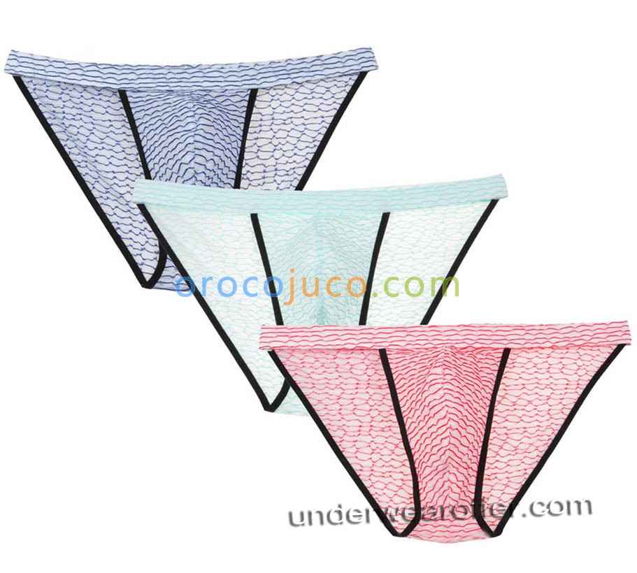 Sexy Mens Bikini Briefs Underwear Open Crotch Shorts Mesh Mini Briefs Underpants MU263X