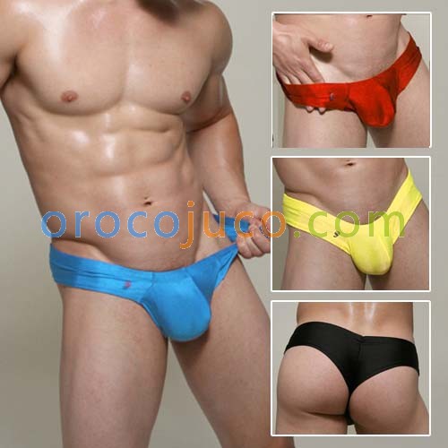 Men's Sexy thong enhance bulge pouch Cheek Boxe MU38