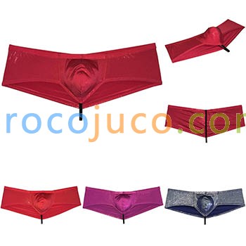 Men's Shiny Ice Silk Boxers Wet Look Soft & Elast Pouch Cheeky Underwear