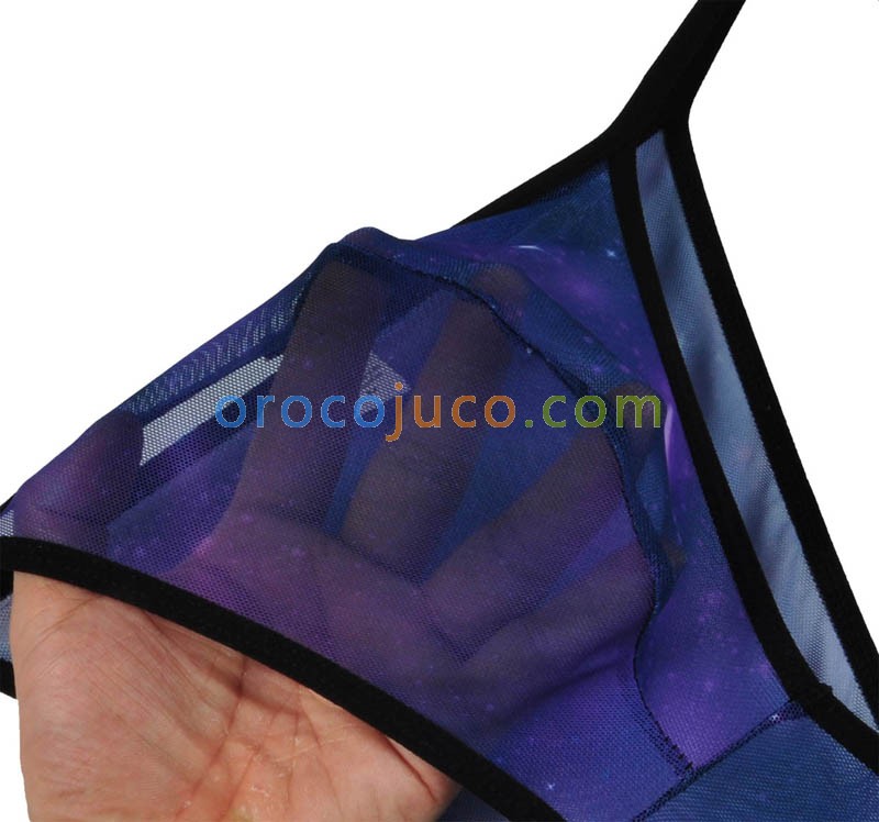 Sexy Men's Sheer Star Sky Mesh T-Back Underwear Belt Mini String Bikinis Thong MU221X
