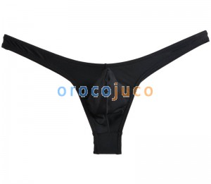 새로운 남성용 비키니 통 속옷 Thicken Spandex 파우치 T-Back 바지 미니 팬티 G-String