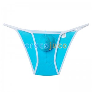 새로운 남성 모달 비키니 통 속옷 부드러운 주머니 T 백 Comfy 미니 간략한 탱가 크기 M L XL 제공 5 색상 사용 가능 MU421