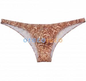 남자 Snakeskin Patter 비키니 팬티 속옷 파우치 Briefs 미니 트렁크 팬츠 남성 게이 속옷 mens 비키니 MU392
