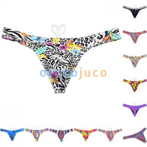Polychrome Men's Swimsuit Bikini Beachwear Lining Swim Thong Trunks Swimwear