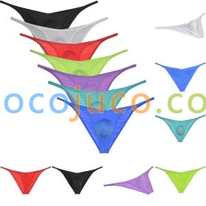 Mens Ice Silk Bikini Briefs Underwear Male Hipster Brazilain Bikini Pucker Pants