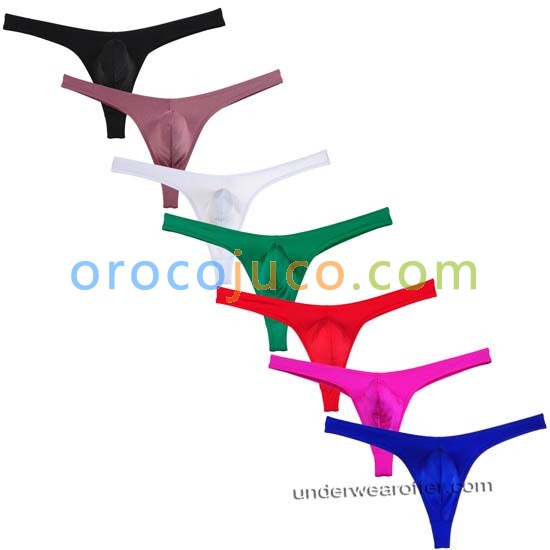 New Men Spandex Bulge Pouch Thong Underwear Elastic Swimwear Tanga Bikini T-back MU276X
