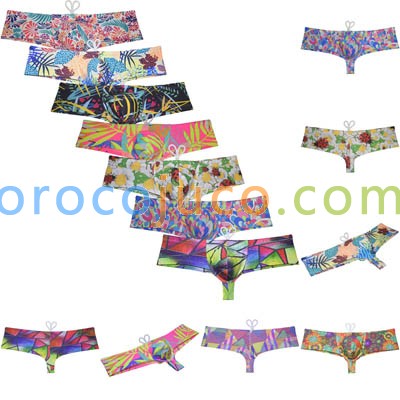Men's Swimwear Skimpy Briefs Pouch Cheeky Trunks Brazilian Surf Board Underwear