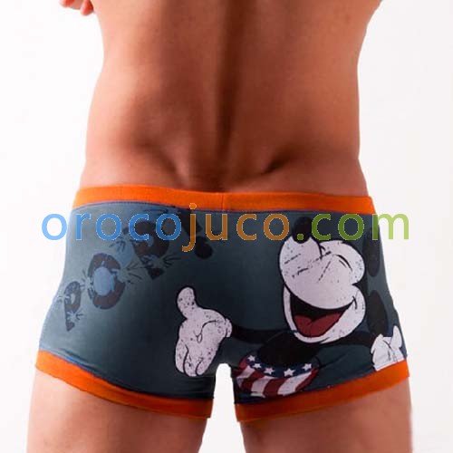 Grey Mickey Men's Underwear boxer  shorts 3 size KT56