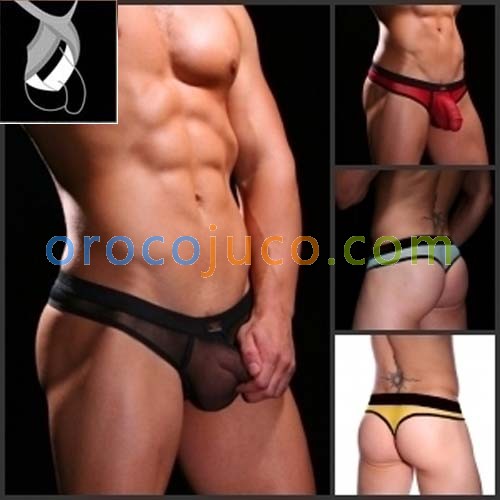 Sexy Men'S See-Through Underwear Thong String  MU124