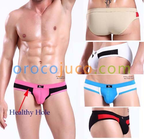 Sexy Men Healthy hole Underwear Shorts Briefs MU139