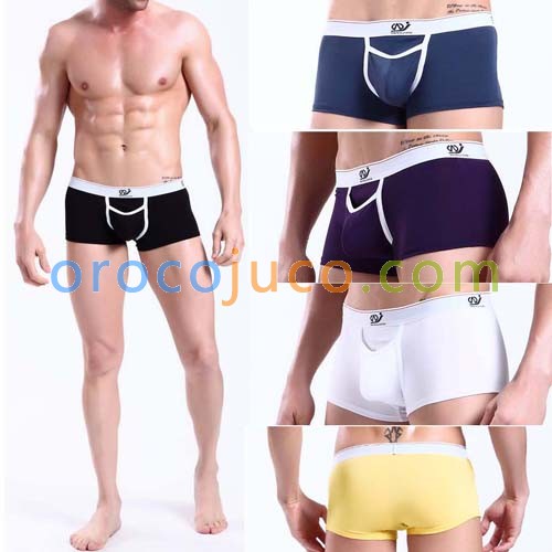 Sexy Mens Underwear Boxers Briefs with penis hole MU146