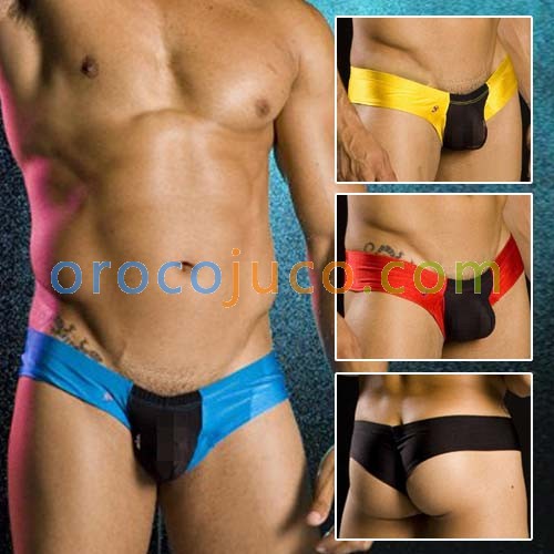 Men's Sexy thong enhance bulge pouch Cheek Boxer J04 MU39