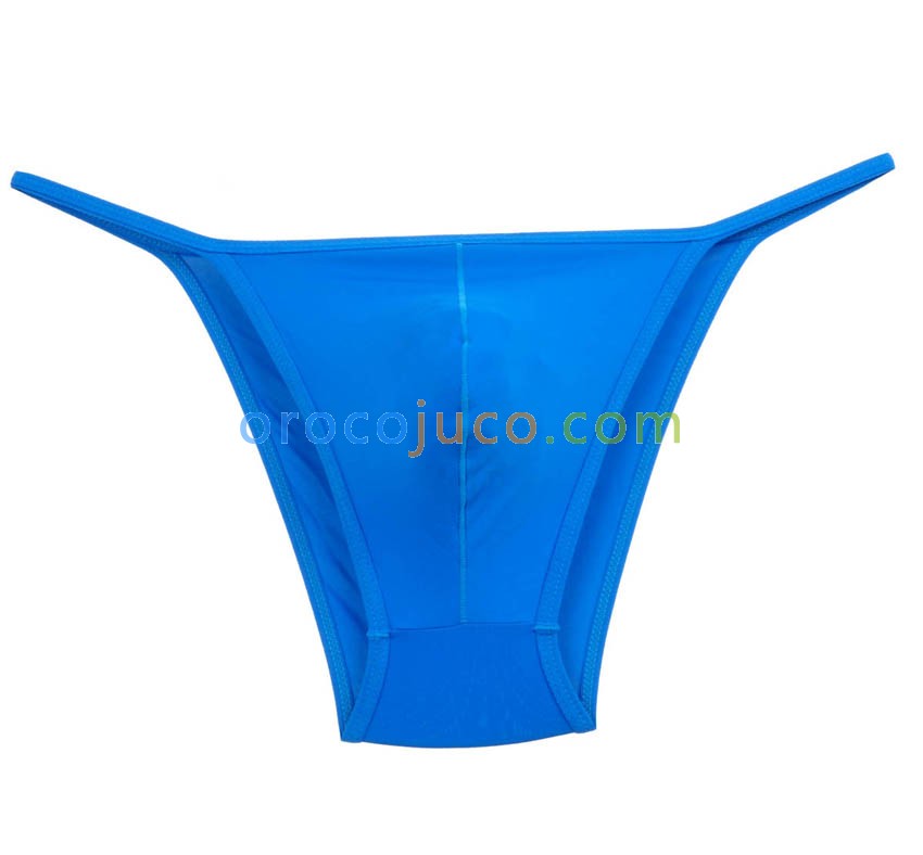 Garde Men's Bikini Brief Underwear Solid Pouch Briefs Rope Silky Thong Trunks MU207X