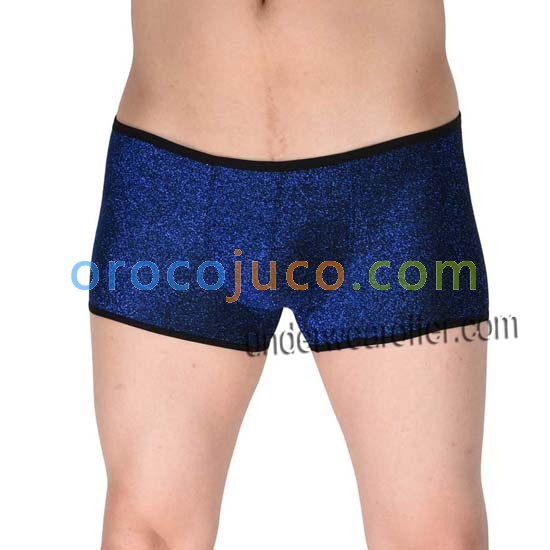 Shiny Men's Cheeky Booty Boxers Bluge Pouch Thong Pants Male Soft Boxers short MU606
