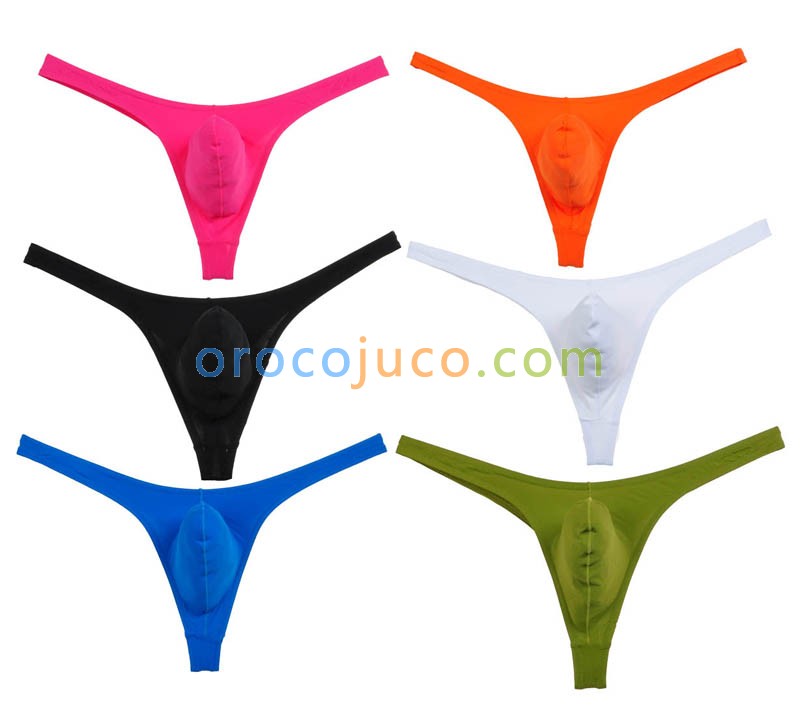 Sexy Men's Comfy Bikini Tanga Underwear Bulge Pouch Thongs Elasticity T-Back MU212X