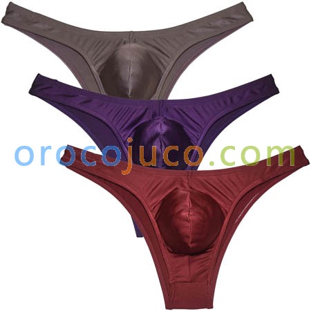 Men Shiny Bikini Briefs Underwear Low Rise Cheeky Briefs Jockstrap Shorts
