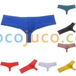 Men's Cheeky Boxer Briefs Cotton Skimpy Bulge Pouch Hipster Trunks Underwar