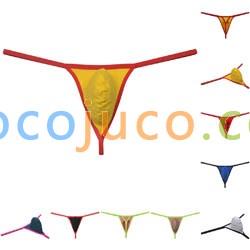 Men's Cotton Bulge Pouch G-string Mini Tangas Elastic Micro Thong Underwear