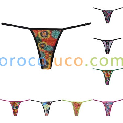 Women's Bikini Thong Adjustable Sides Intimates String Underwear Mini Swimwear