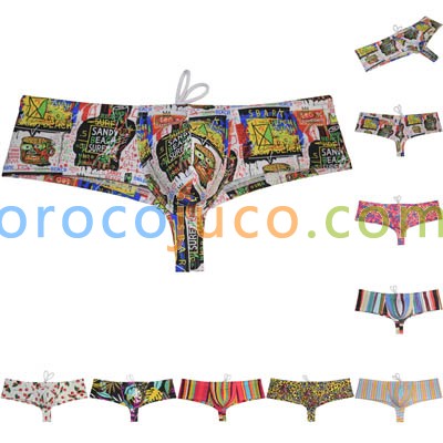 Men's Pouch Swim Brief Cheeky Boxer Briefs Swimwear Brazilain Bikini Trunks