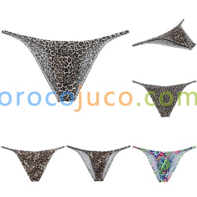 Mens Cheeky Briefs Lionhearted Bikini Contour Pouch Silky Soft Leopard Underwear
