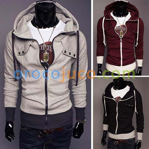 Men's Slim FIT Coat Jacket Size XS~L 4 Color MU1002
