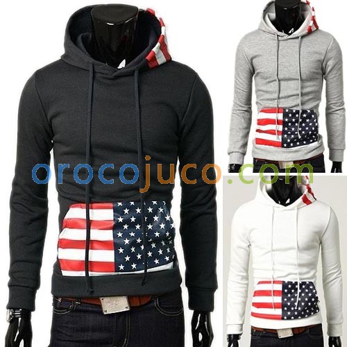 Men’s Stylish Slim Fit Jackets Coats Hoody 3 Color XS~L MU1032