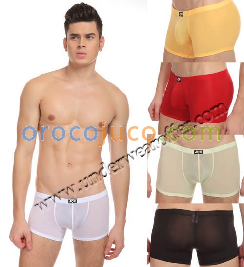 Super Smooth Men’s Thin Mini Bikinis Boxer Shorts Underwear Pouch Briefs Boxers Size M~XL 5 Colors For Choose MU1106
