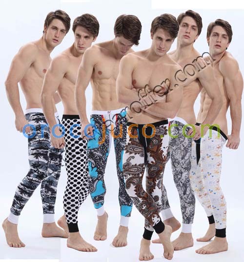 Super Soft Men’s Sexy Long Johns Thermal Underwear Pants Male Color Hot Bottom Trousers  MU1816