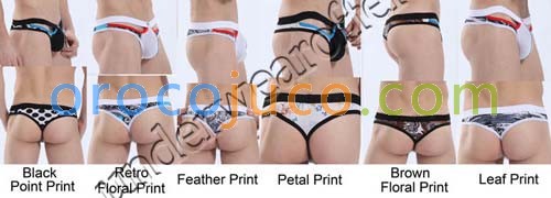 Fashion Super Soft Sexy Men’S Modal U-Briefs Underwear Mini Bikini Briefs T-Back  MU1822