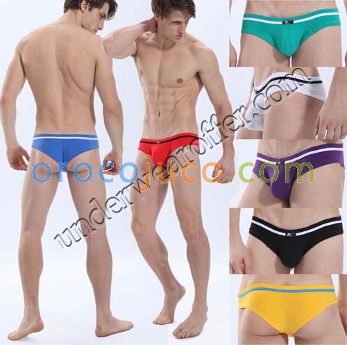 95% Cotton Men's Sexy Mini Boxer Brief Underwear Comfy Bulge Pouch Bikini Boxers  MU1831