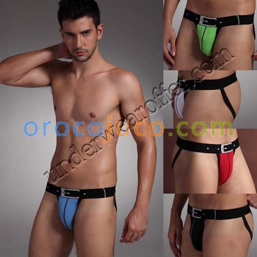 5 Sizes Sexy Men’S Cotton Fashion Mini Bikini Thong Jock Strap T-Back Underwear G-String MU1901