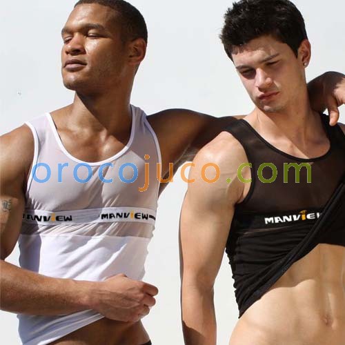 New Sexy See-Through Men’s Underwear Tank Top MU236