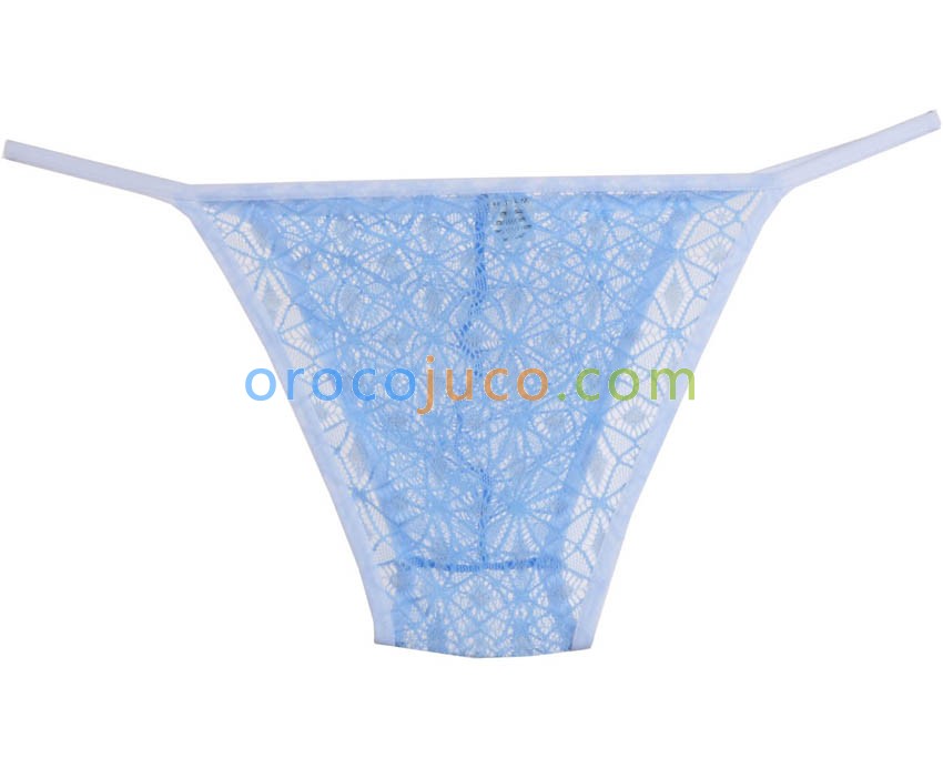 New Men's Lace Bikini Brief Underwear Pouch Briefs Diamond Jacquard Thong Trunks MU250X