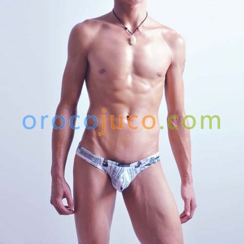Sexy Men’s Underwear Briefs Shorts Newspaper print MU266